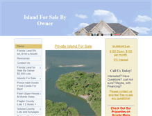 Tablet Screenshot of islandforsalebyowner.com